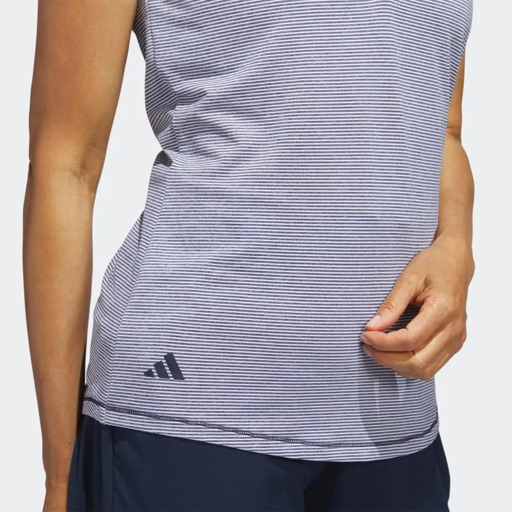 adidas Women's Two Color Ottoman Golf Polo Shirt