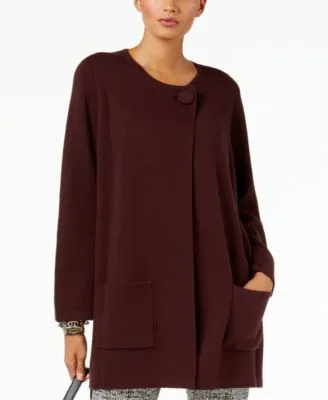 Alfani Sweater Coat New Wine XL