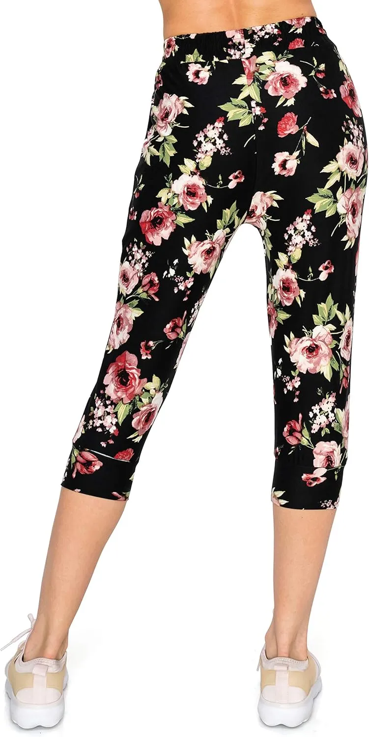 ALWAYS Women's Capri Jogger Sweatpants - Premium Soft Stretch Lightweight Pants with Pork Chop Pockets