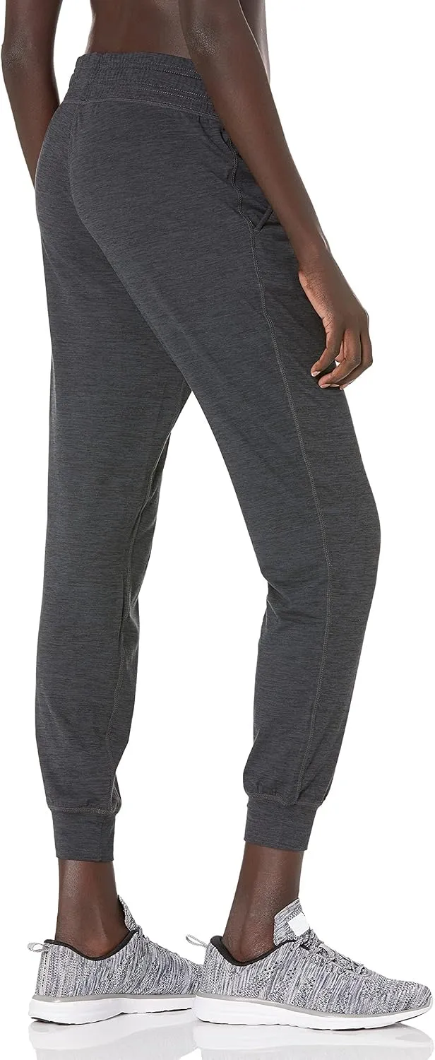 Amazon Essentials Athletic Pants for Women, Brushed Tech Stretch Lounge Joggers, Plus Size Available