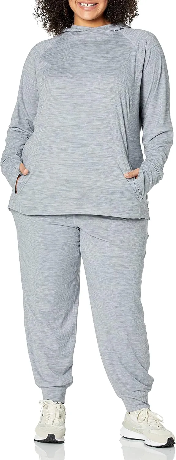 Amazon Essentials Athletic Pants for Women, Brushed Tech Stretch Lounge Joggers, Plus Size Available