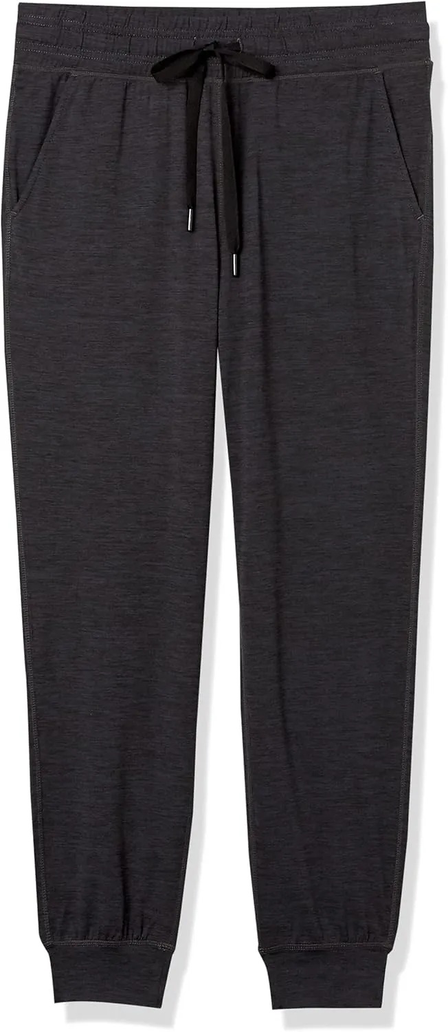 Amazon Essentials Athletic Pants for Women, Brushed Tech Stretch Lounge Joggers, Plus Size Available