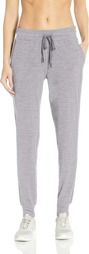 Amazon Essentials Athletic Pants for Women, Brushed Tech Stretch Lounge Joggers, Plus Size Available