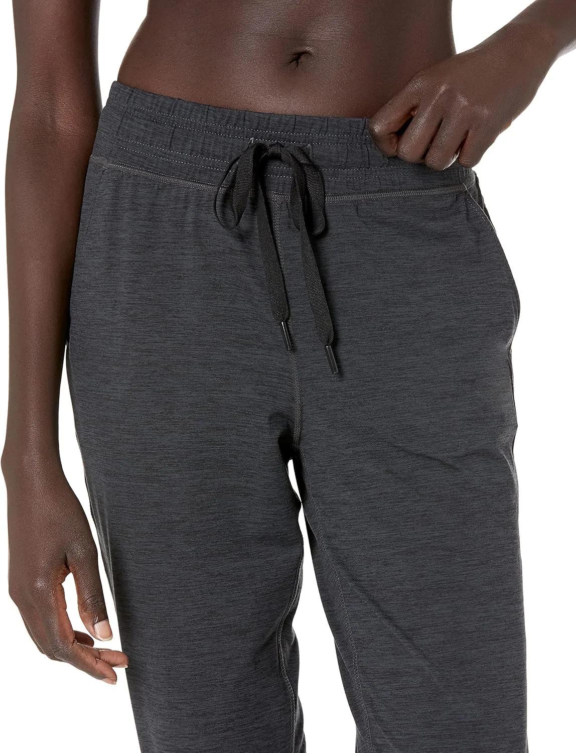 Amazon Essentials Athletic Pants for Women, Brushed Tech Stretch Lounge Joggers, Plus Size Available
