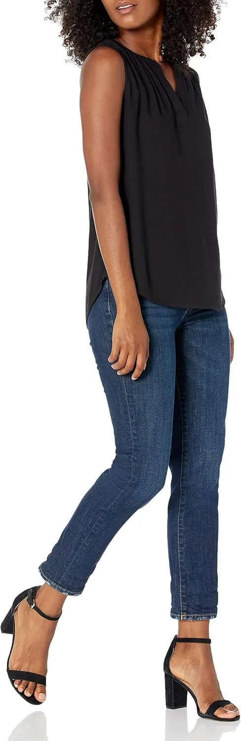 Amazon Essentials Women's Sleeveless Woven Shirt