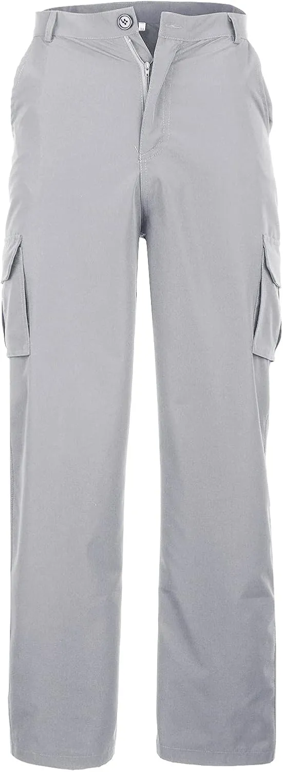 Athletic Pants for Men Color Leggings Casual Men's Trousers Pants Tooling Solid Multi-Pocket Tapered Athletic
