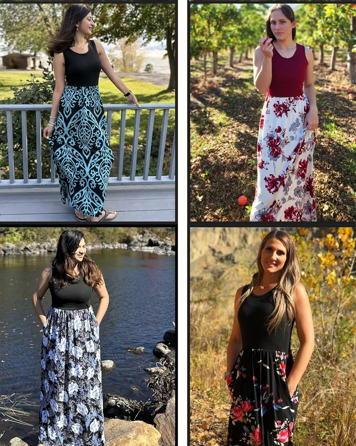 AUSELILY Women's Summer Sleeveless Loose Maxi Dress Casual Long Dresses with Pockets 2025 New