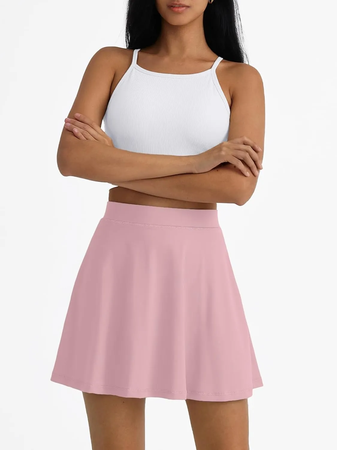AUTOMET Womens Tennis Skirt with Shorts Underneath Flowy Mini Athletic Golf Skorts with Pockets 2025 Pleated Summer Outfits