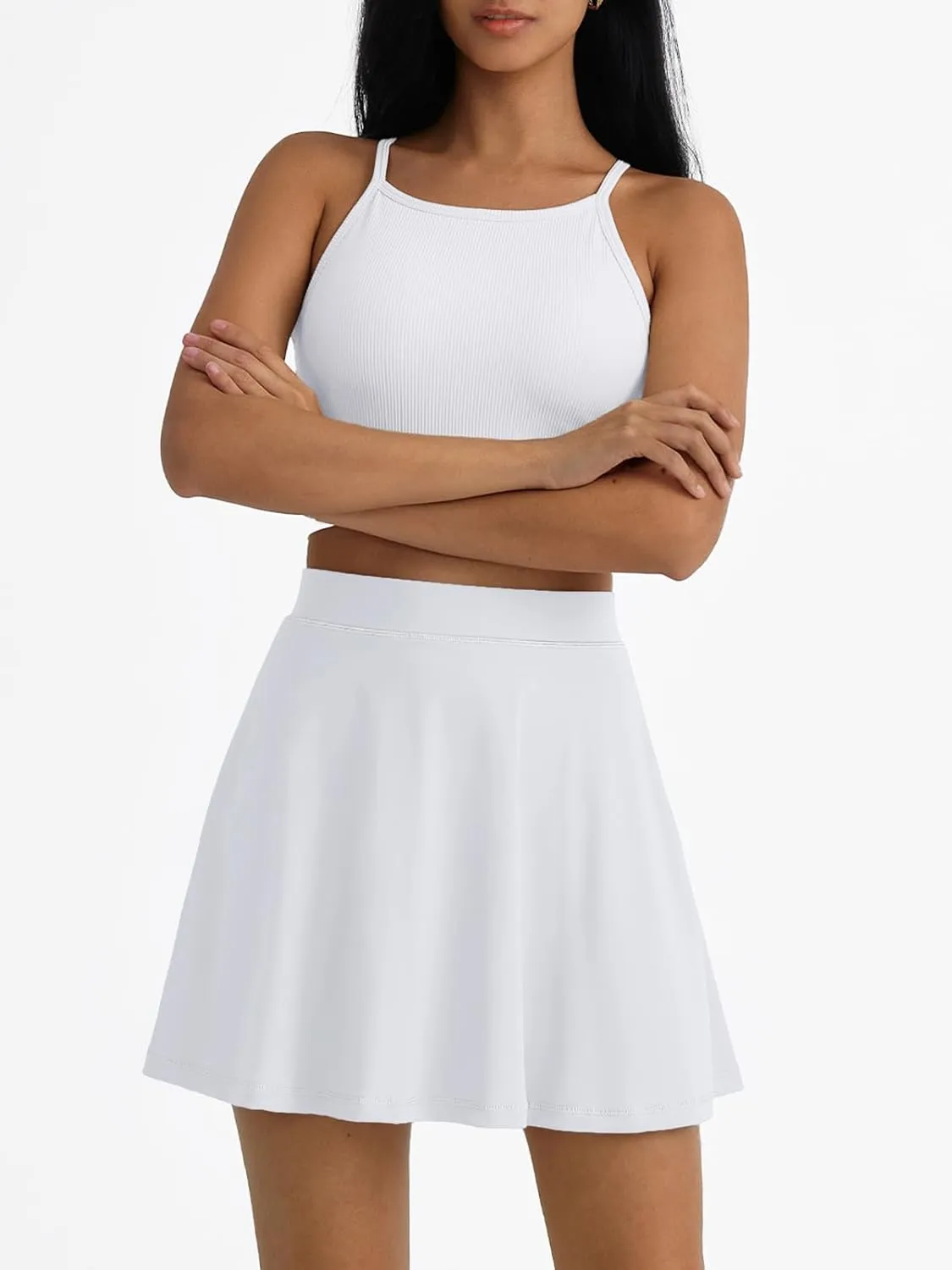 AUTOMET Womens Tennis Skirt with Shorts Underneath Flowy Mini Athletic Golf Skorts with Pockets 2025 Pleated Summer Outfits
