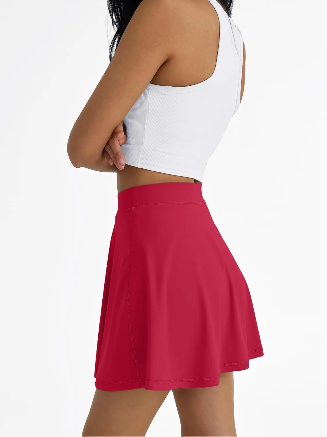 AUTOMET Womens Tennis Skirt with Shorts Underneath Flowy Mini Athletic Golf Skorts with Pockets 2025 Pleated Summer Outfits