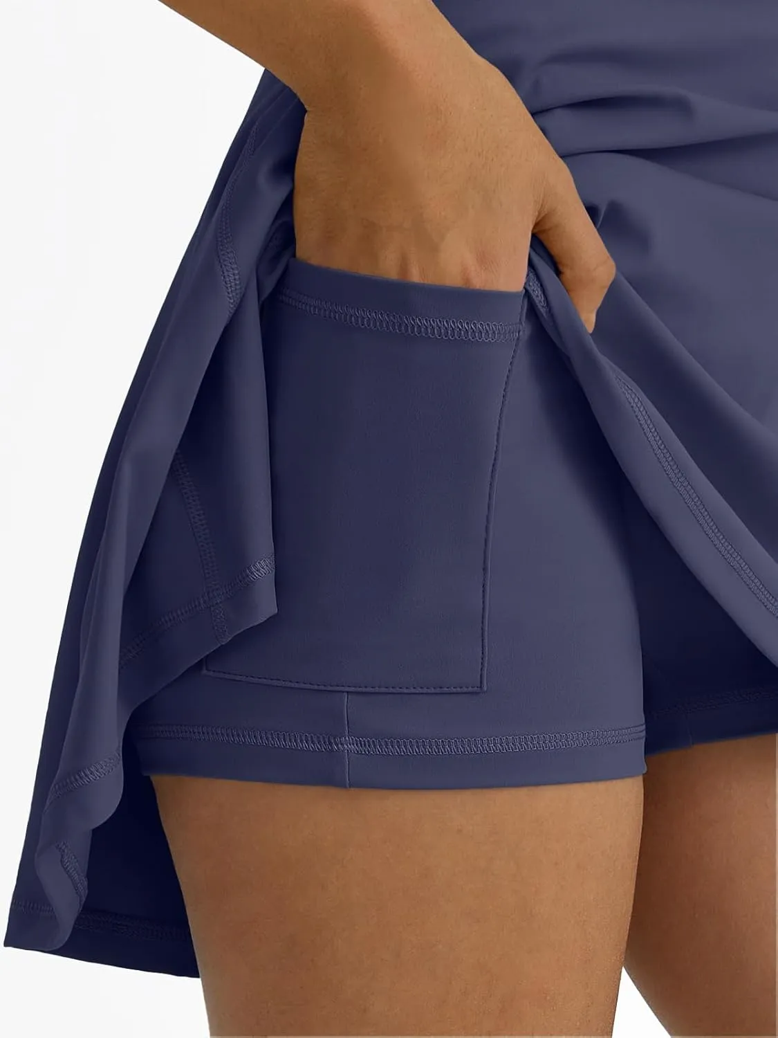 AUTOMET Womens Tennis Skirt with Shorts Underneath Flowy Mini Athletic Golf Skorts with Pockets 2025 Pleated Summer Outfits