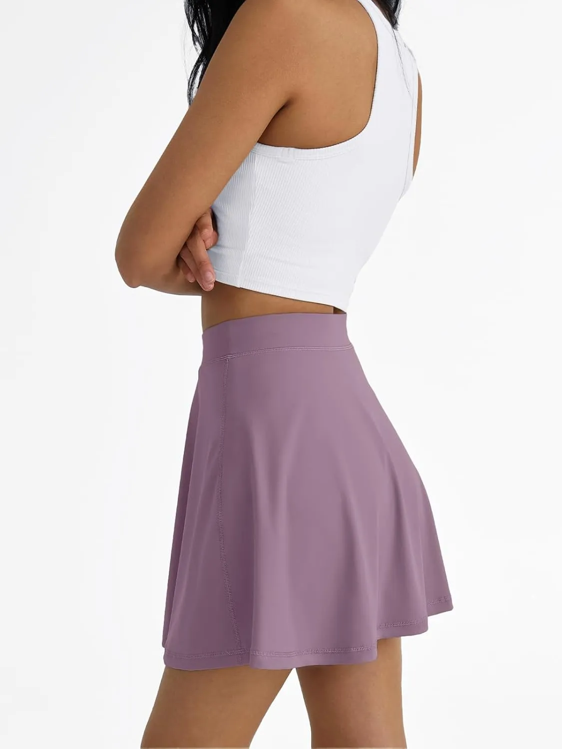 AUTOMET Womens Tennis Skirt with Shorts Underneath Flowy Mini Athletic Golf Skorts with Pockets 2025 Pleated Summer Outfits