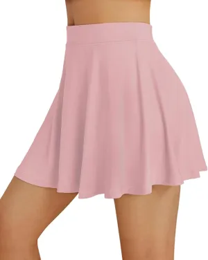 AUTOMET Womens Tennis Skirt with Shorts Underneath Flowy Mini Athletic Golf Skorts with Pockets 2025 Pleated Summer Outfits