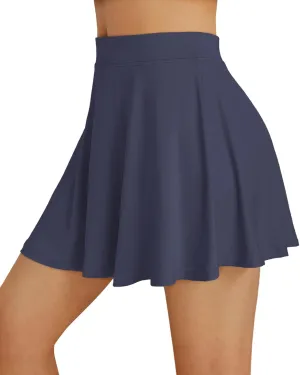 AUTOMET Womens Tennis Skirt with Shorts Underneath Flowy Mini Athletic Golf Skorts with Pockets 2025 Pleated Summer Outfits
