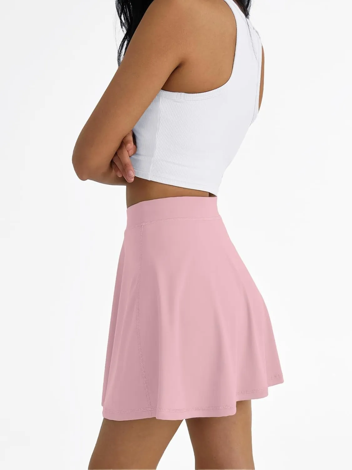 AUTOMET Womens Tennis Skirt with Shorts Underneath Flowy Mini Athletic Golf Skorts with Pockets 2025 Pleated Summer Outfits