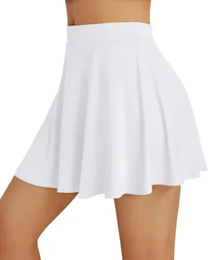 AUTOMET Womens Tennis Skirt with Shorts Underneath Flowy Mini Athletic Golf Skorts with Pockets 2025 Pleated Summer Outfits