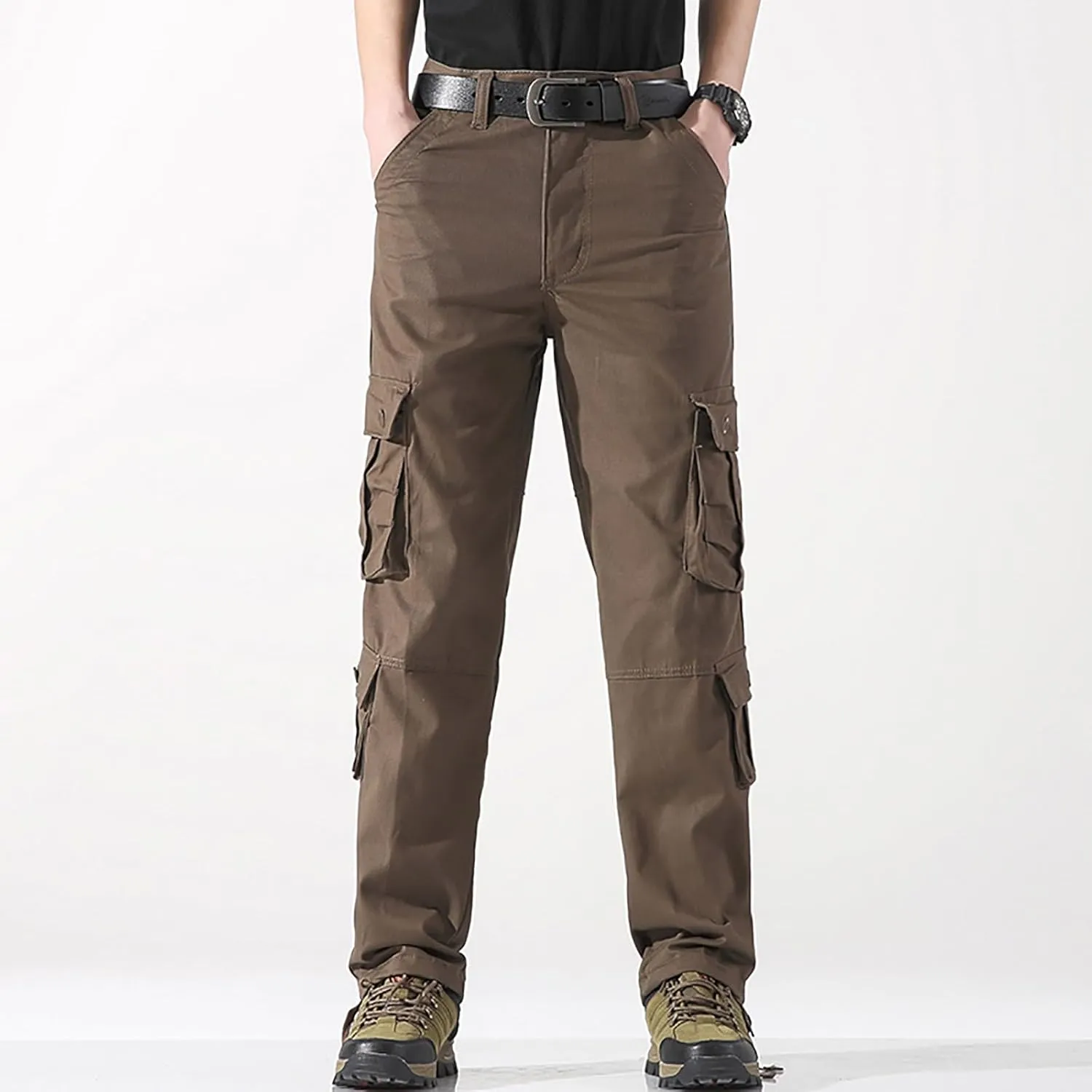 Baggy Cargo Pants with Pockets for Men Casual Joggers Outdoor Loose Trousers Y2K Streetwear Jeans Pant
