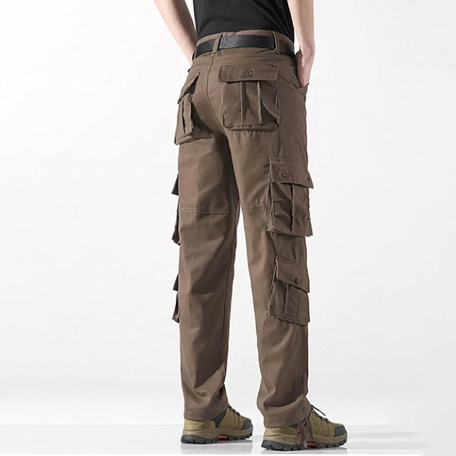 Baggy Cargo Pants with Pockets for Men Casual Joggers Outdoor Loose Trousers Y2K Streetwear Jeans Pant