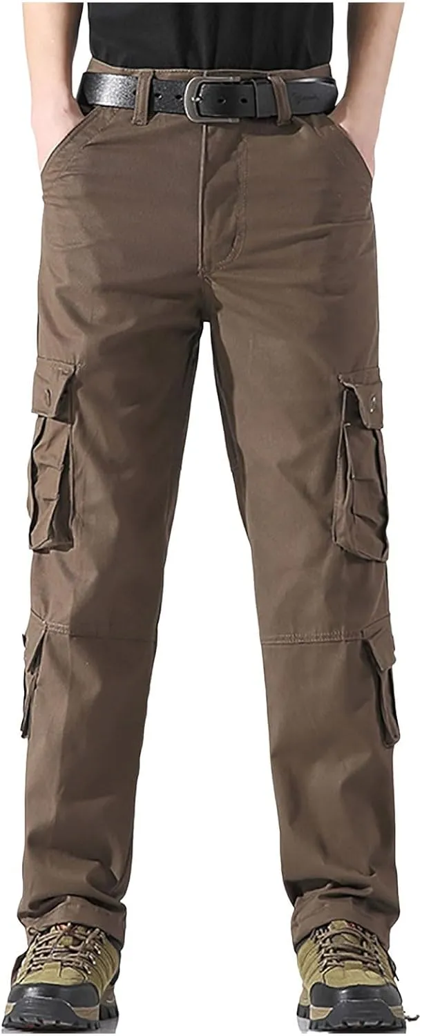 Baggy Cargo Pants with Pockets for Men Casual Joggers Outdoor Loose Trousers Y2K Streetwear Jeans Pant