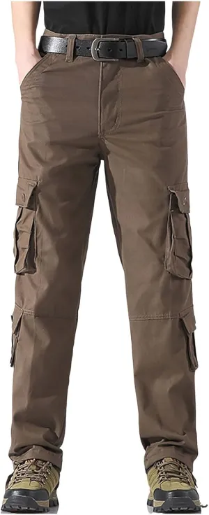 Baggy Cargo Pants with Pockets for Men Casual Joggers Outdoor Loose Trousers Y2K Streetwear Jeans Pant