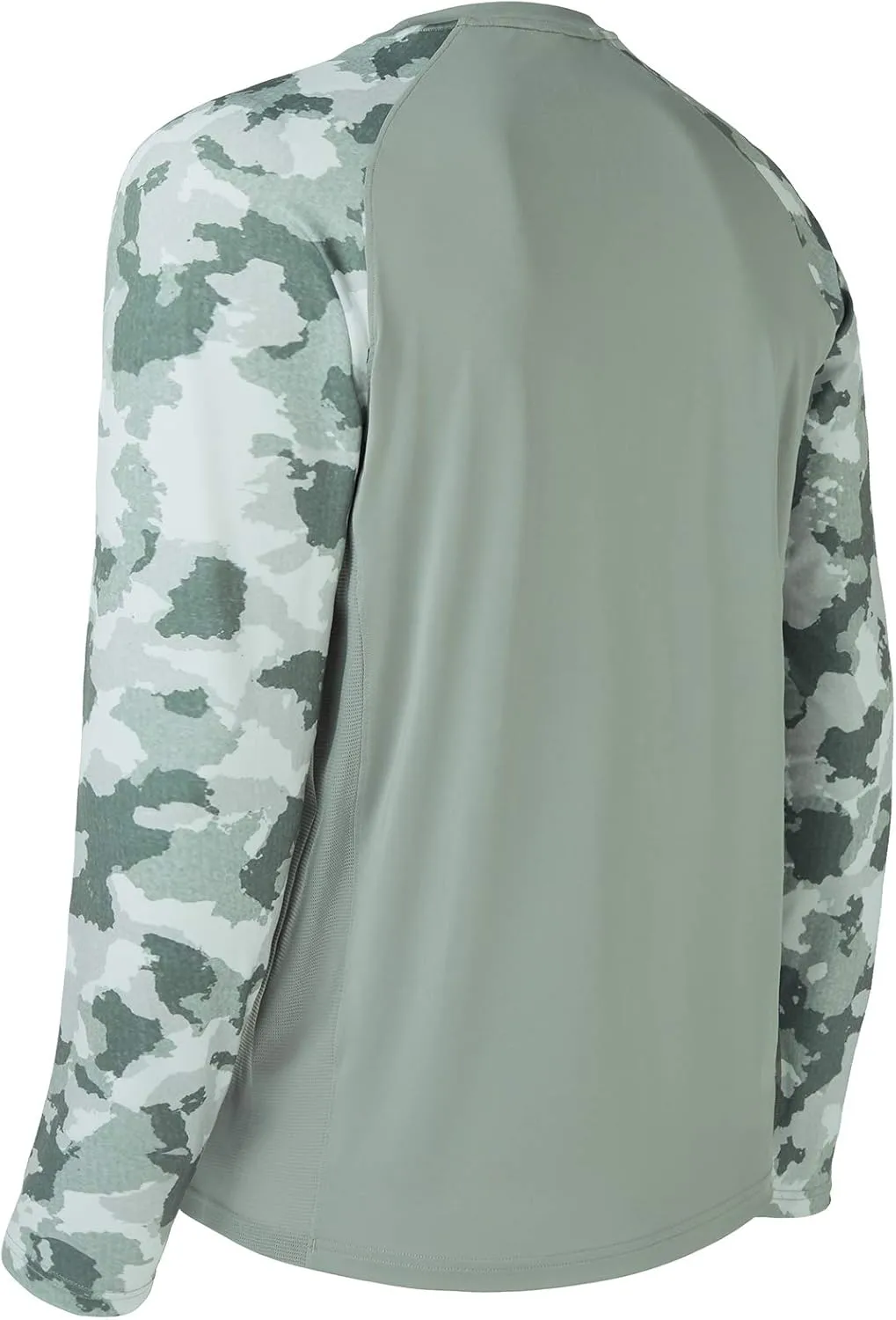 BASSDASH UPF 50 Fishing Tee for Men Camo Long Sleeve Shirt Quick Dry Sweatshirts
