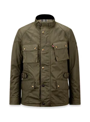 Belstaff Crosby Men's Waxed Cotton Jacket TechWax 8oz AA Forest - Green
