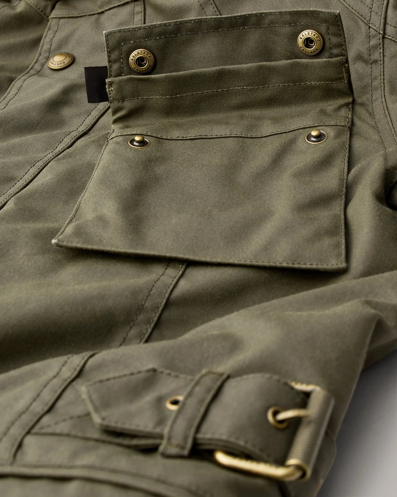 Belstaff Crosby Men's Waxed Cotton Jacket TechWax 8oz AA Forest - Green