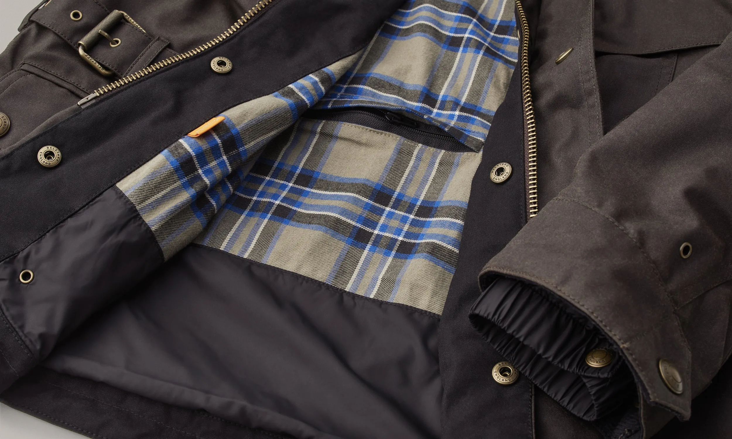 Belstaff Crosby Men's Waxed Cotton Jacket TechWax 8oz AA - Mahogany