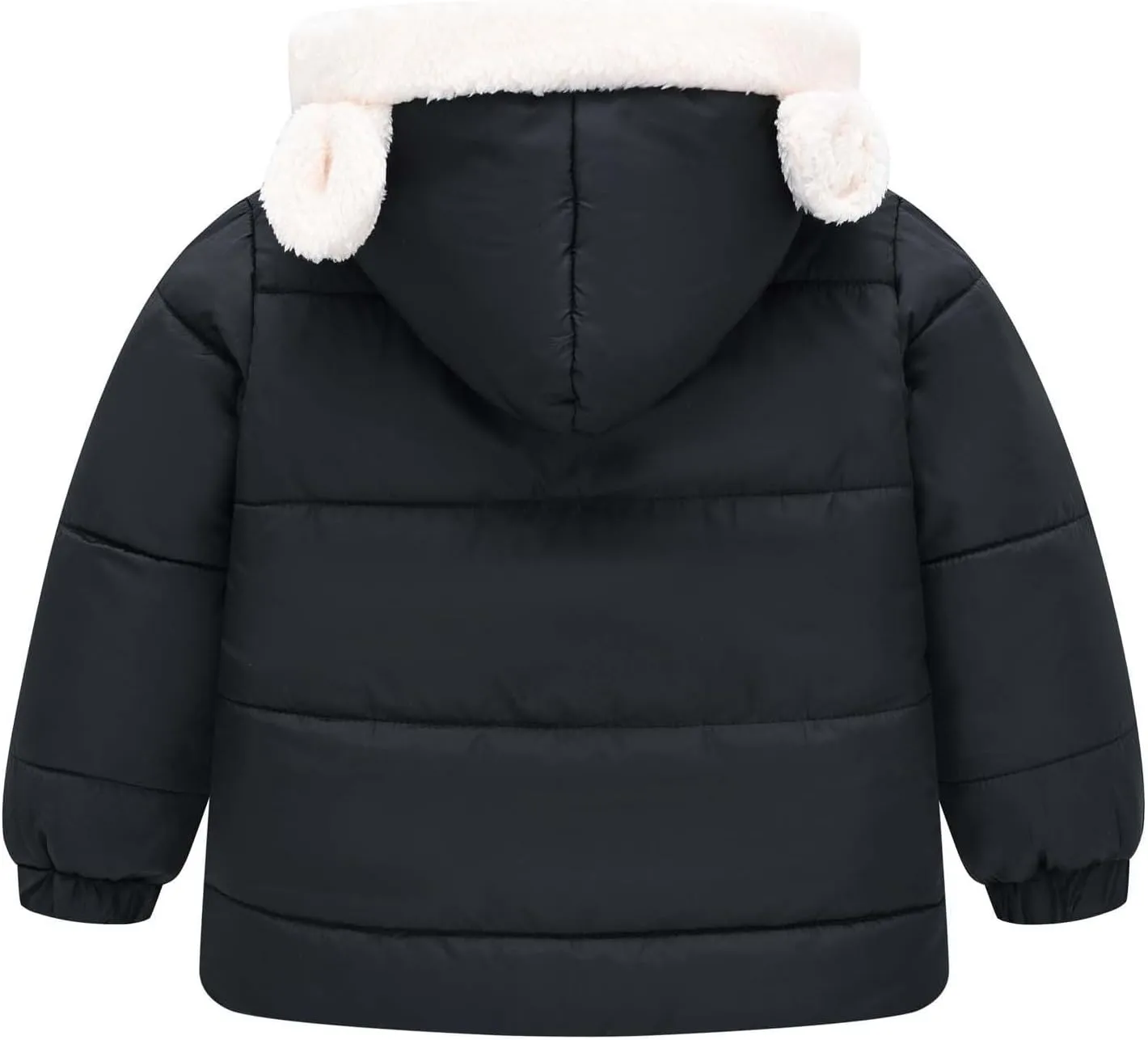 Boys And Girls Middle Children Solid Color Ears Cute Pocket Short Cotton Padded Children's Winter Coats for Tween Girls