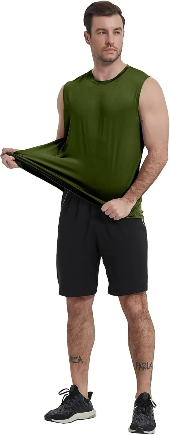 Boyzn Men's 3 Pack Workout Tank Tops Gym Athletic Muscle Tee Bodybuilding Fitness Sleeveless T-Shirts