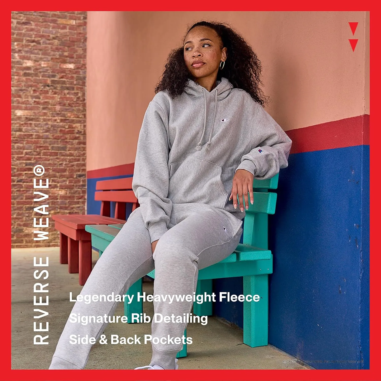 Champion Women's Reverse Weave Joggers, Left Hip C