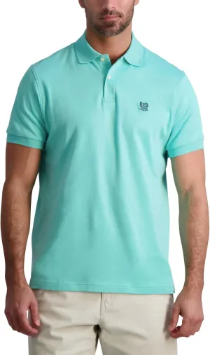 Chaps Men's Polo Shirt - Classic Fit Short Sleeve 2-Button Double Knit Cotton Polo Shirt (S-XL)