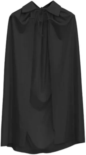 Cloak Halloween Cape Stand Collar Hooded Creative Party Vampire Cape Cape Halloween Cape Cosplay Costume Cosplay Costume (Color : Black(B), Size : 120cm)