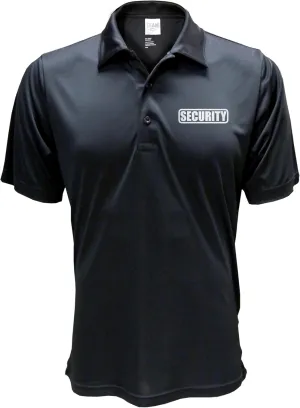 Conspiracy Tee Security Polo with Reflective Design front and back, Performance Polo w/Moisture Wicking Technology