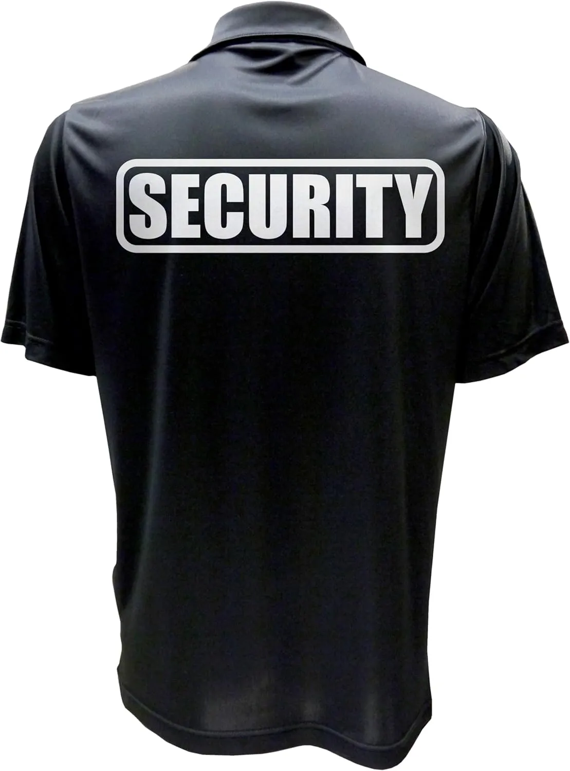 Conspiracy Tee Security Polo with Reflective Design front and back, Performance Polo w/Moisture Wicking Technology