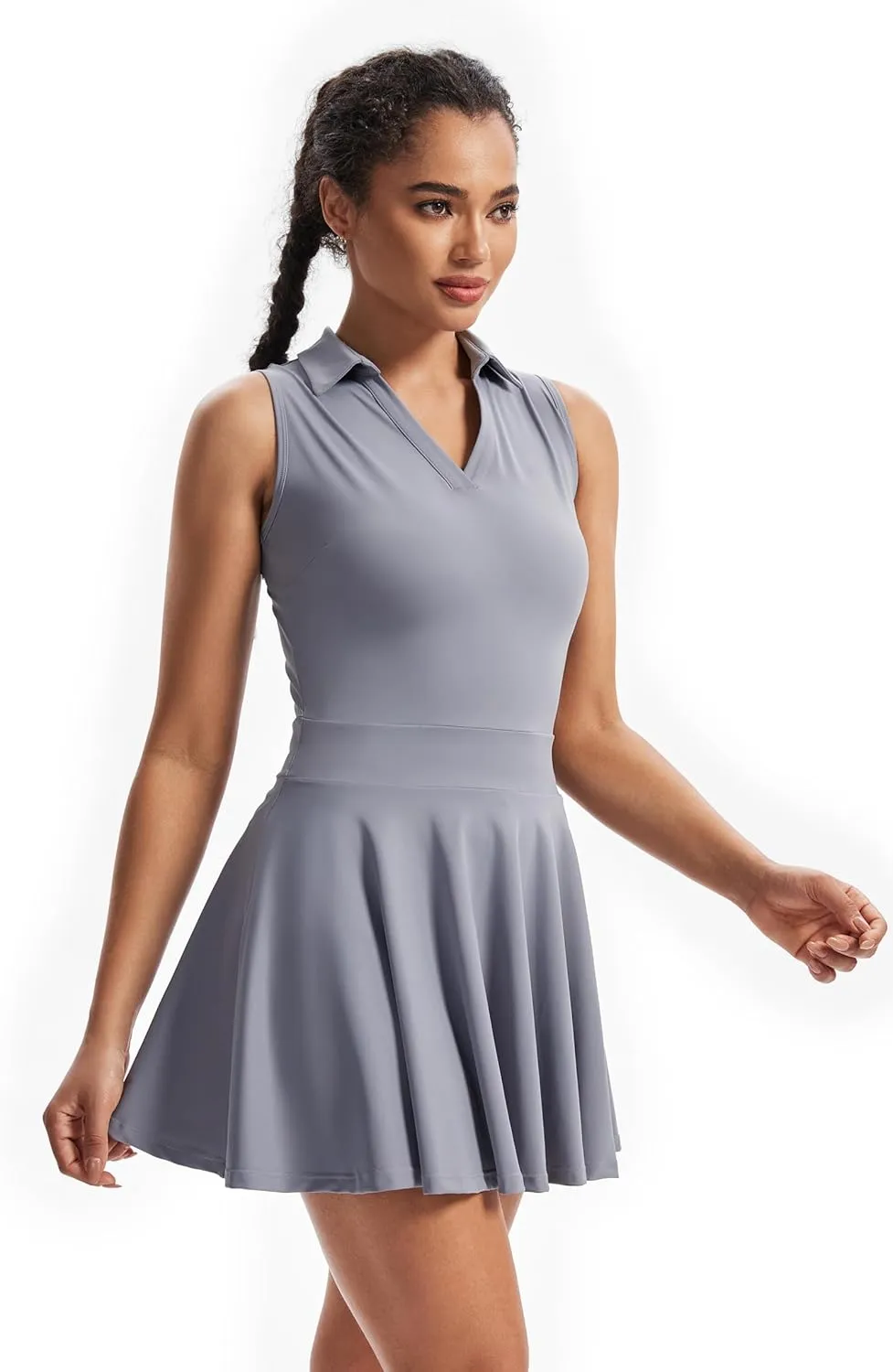 Cute Golf Tennis Dress Workout Athletic Dresses for Women with Shorts Pockets 2 Piece Sets Outfits Summer Clothes