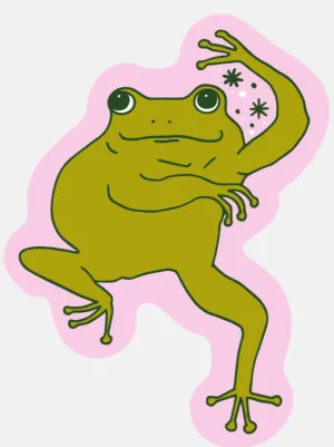 Dancing Frog Sticker