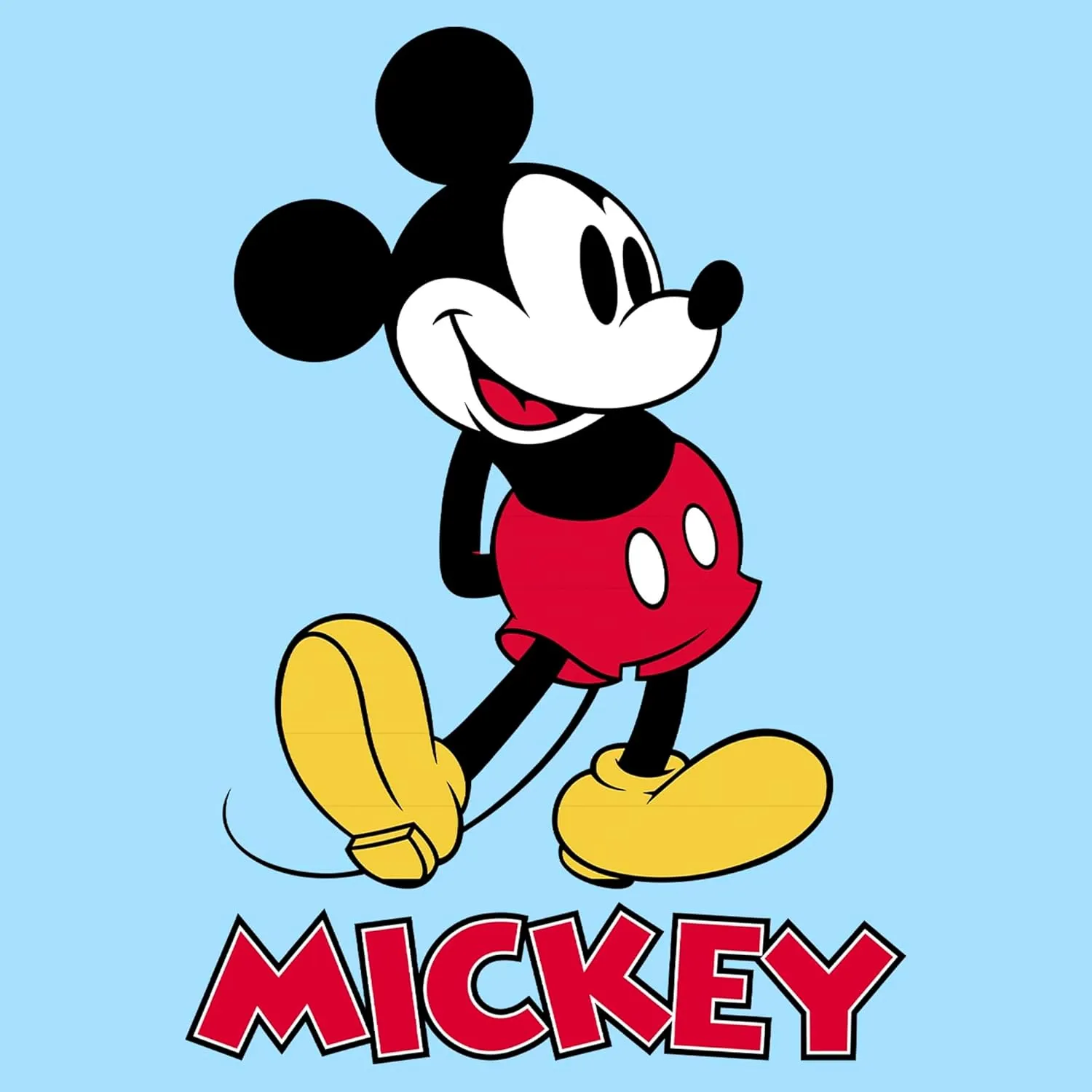 Disney Men's Full Size Mickey Mouse Distressed Look T-Shirt