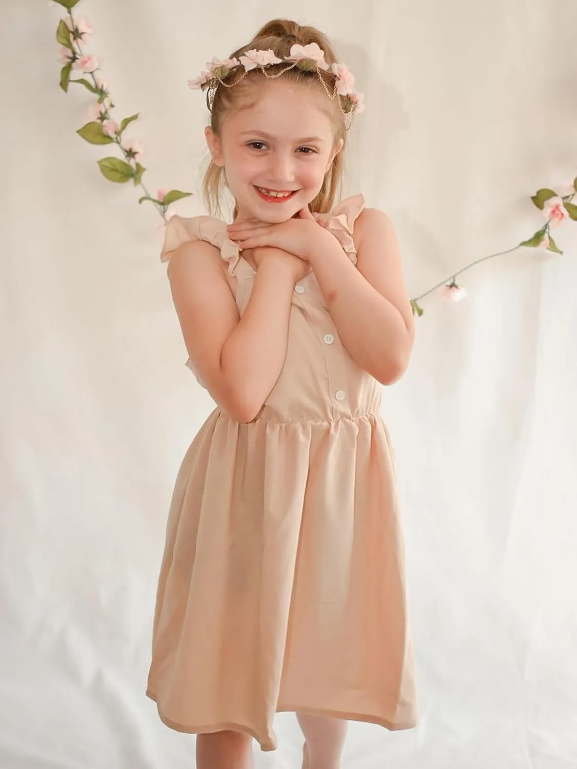 Dress for Girls Casual Dresses Sleeveless A-line Sundress Summer Dresses for Girls 7-11 Party Dress