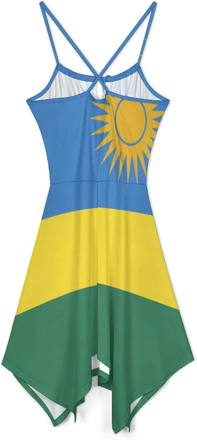 Dresses for Women Sealand,Principality of Flag Camisole Dress Casual Fashion Summer Dresses