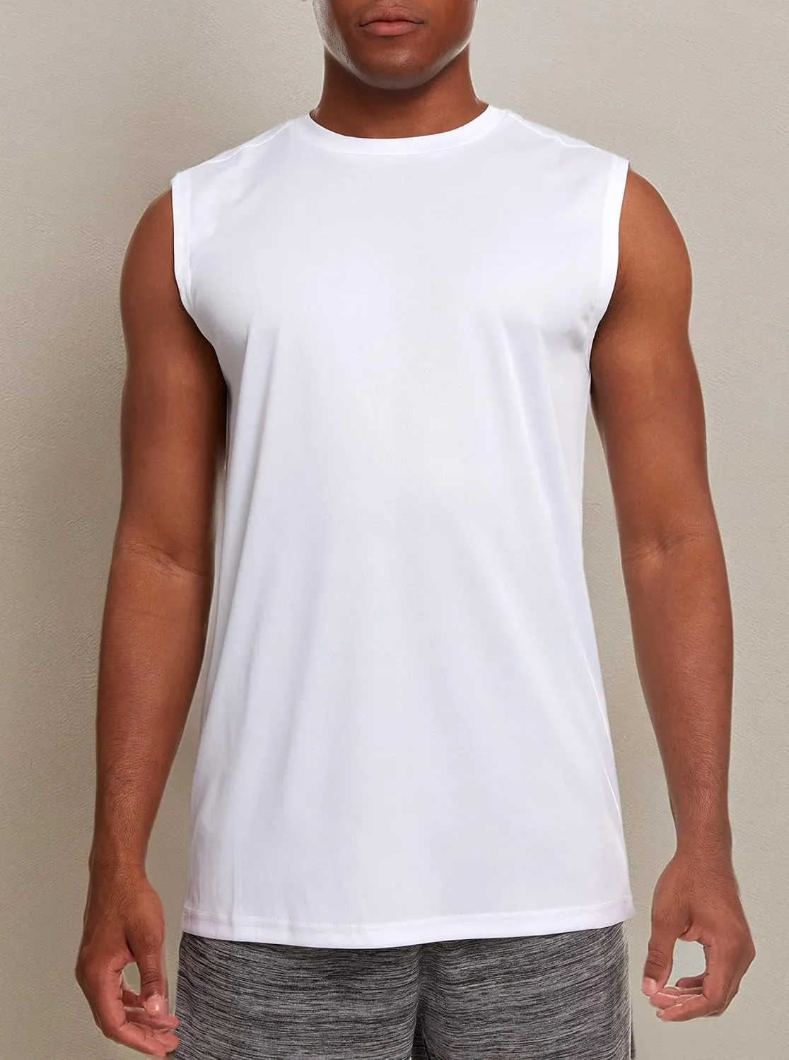 Essential Elements 5 Pack: Men's Active Quick-Dry Athletic Workout Training Gym Muscle Sleeveless Tank Top