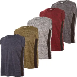 Essential Elements 5 Pack: Men's Active Quick-Dry Athletic Workout Training Gym Muscle Sleeveless Tank Top