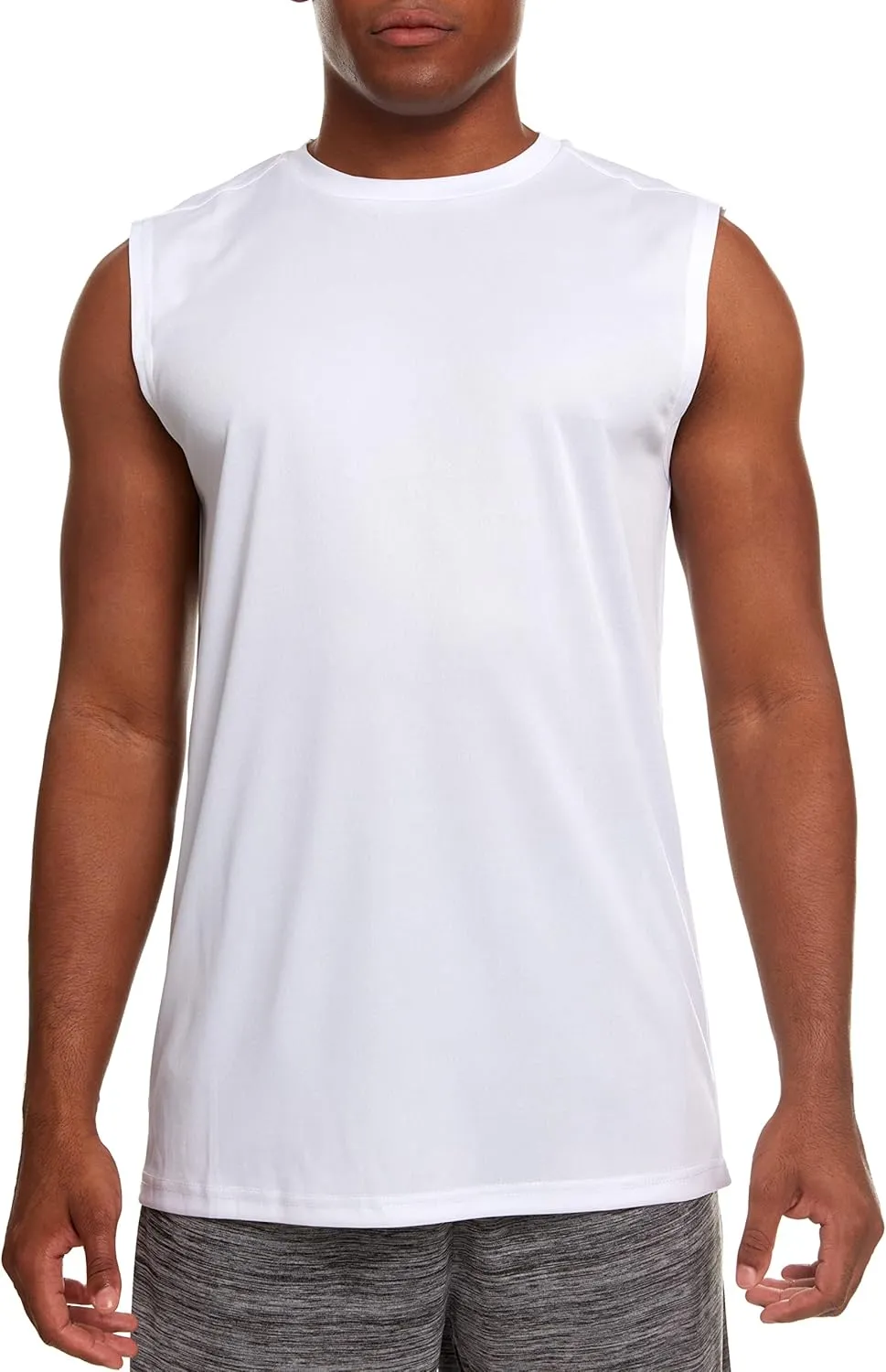 Essential Elements 5 Pack: Men's Active Quick-Dry Athletic Workout Training Gym Muscle Sleeveless Tank Top