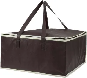 Food Delivery Bag 16" Insulated Bag Cooler Bag Insulation Folding Picnic Portable Ice Pack Food Thermal Bag Food Delivery Bag Pizza Bag (Color : Red) (Color : Coffee)