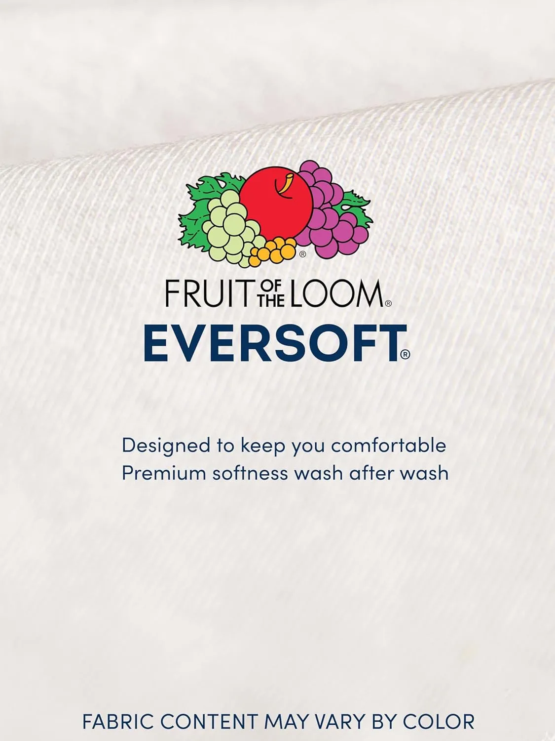 Fruit of the Loom Men's Crew Tee Undershirts, Moisture Wicking & Tag Free, Also Available in Big & Tall