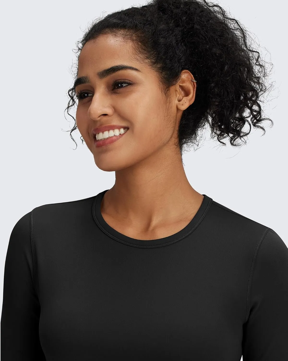 G4Free BareFeel Long Sleeve Workout Tops for Women Slim Athletic Gym Yoga Shirt Cropped Basic Tight Shirt