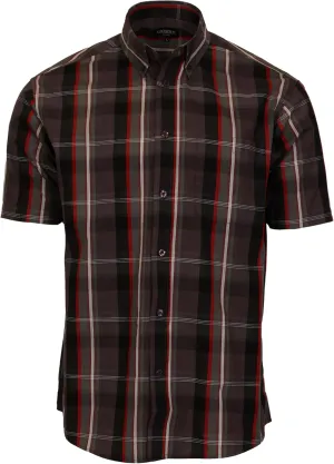 Gioberti Men's Short Sleeve Plaid Shirt