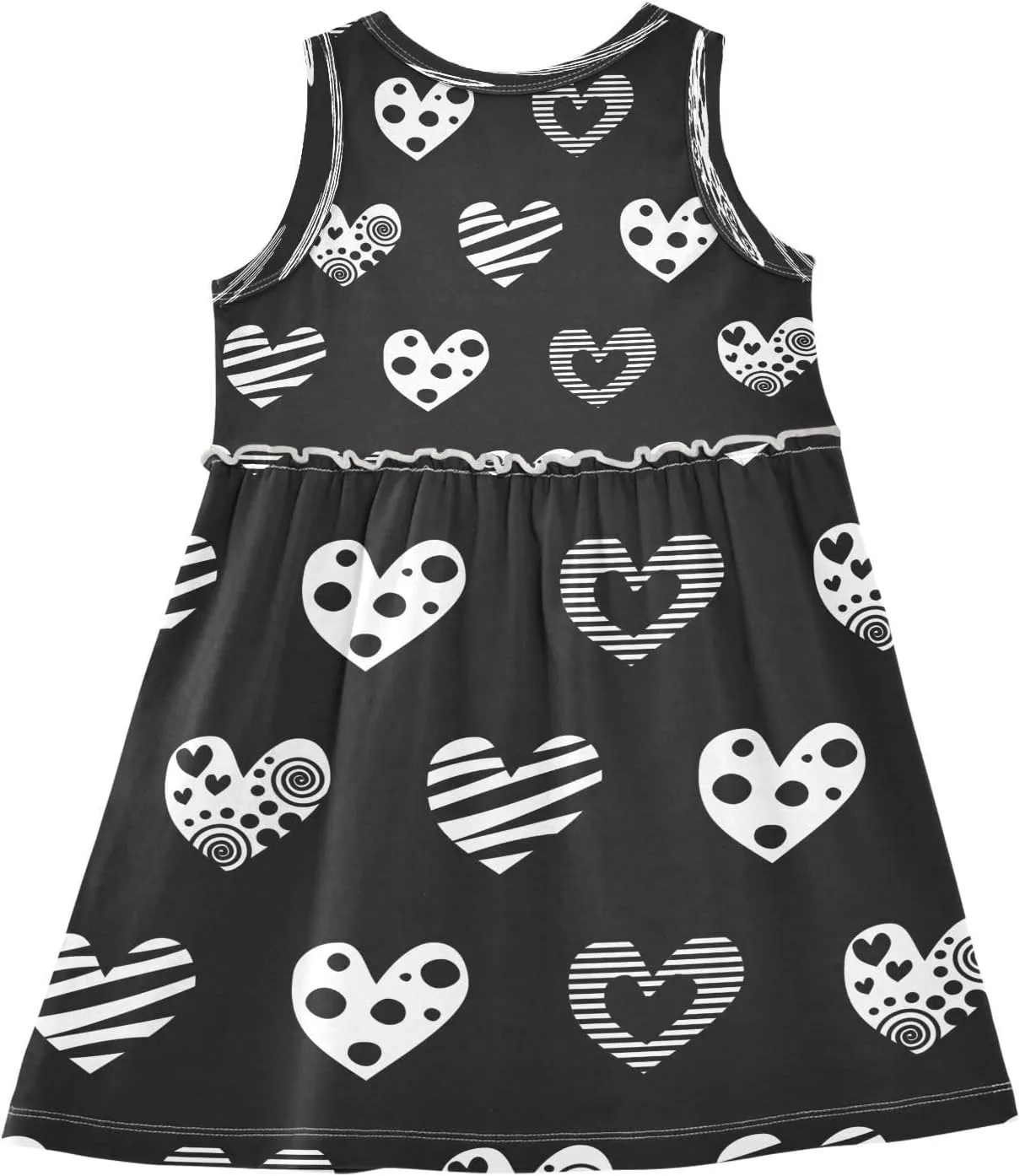 Girls Summer Dress Toddler Girls Sleeveless Dress Cotton Kids Casual Sundress Teens Party Dresses 2-8 Years