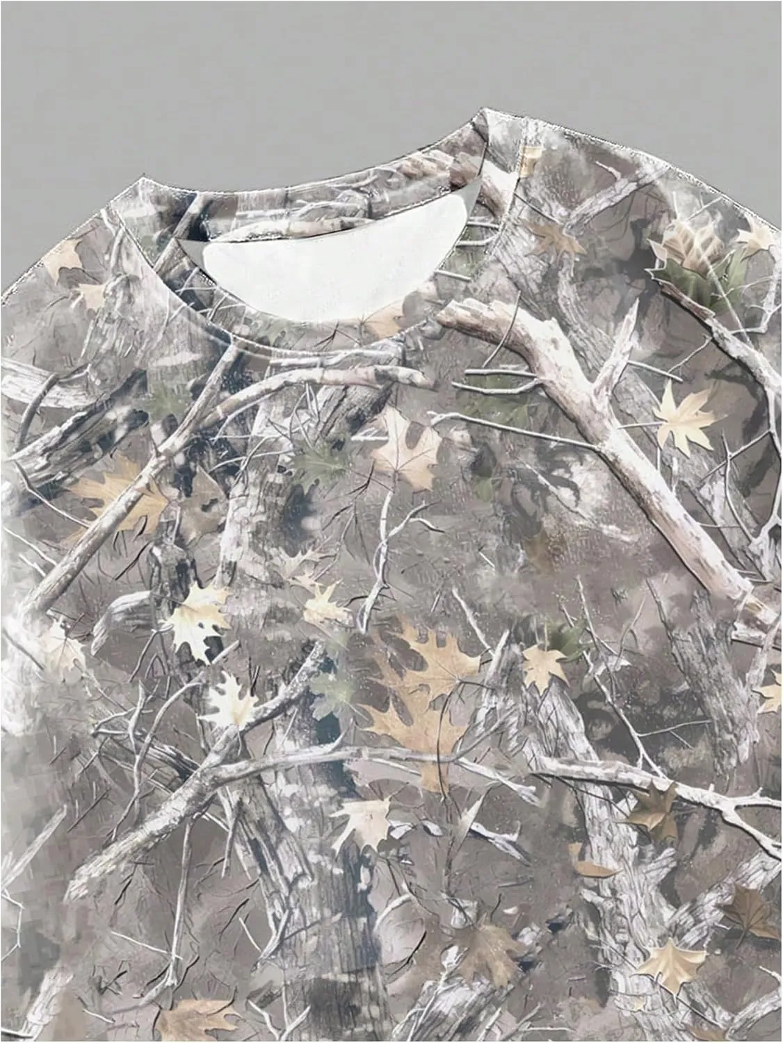 GORGLITTER Men's Camo Tropical Graphic Oversized T Shirt Y2K Crewneck Short Sleeve Tee Tops