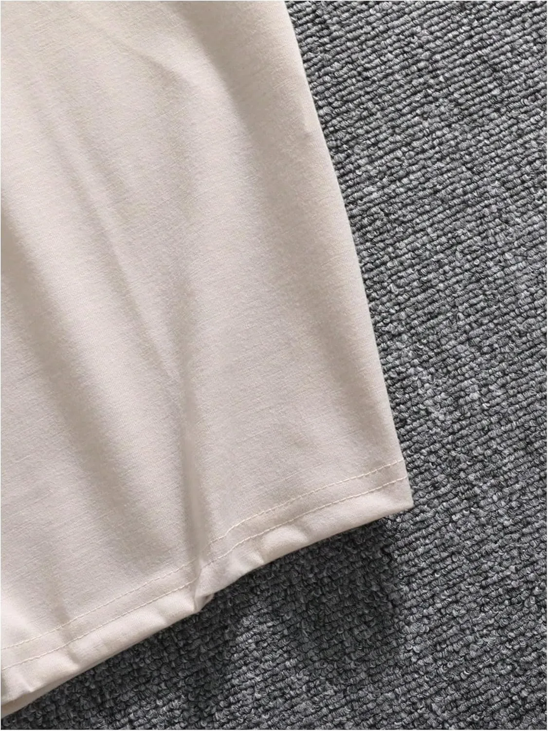 GORGLITTER Men's Oversized T Shirt Letter Graphic Short Sleeve Drop Shoulder Crewneck Tee Tops